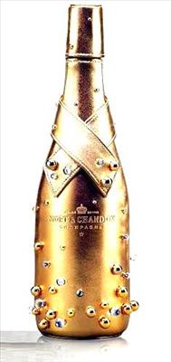 een gouden fles Champagne!