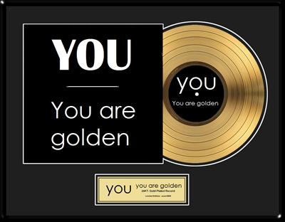 een gouden plaat!
