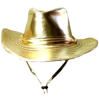 een gouden cowboyhoed!