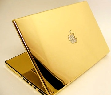 een gouden labtop!