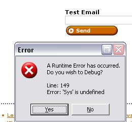 jscript error