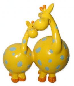 Romantic giarffe couple