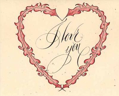 I LOVE YOU note