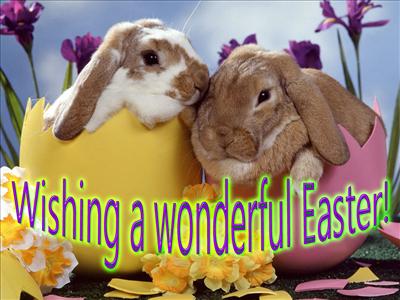 Wishing you a wonderfully bright Easter. 
