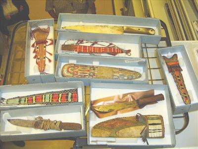 Quilled Lenape Neck-Knives