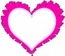 Pink Truffle Trim Heart