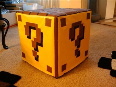 Super Mario World Question Mark Ottoman
