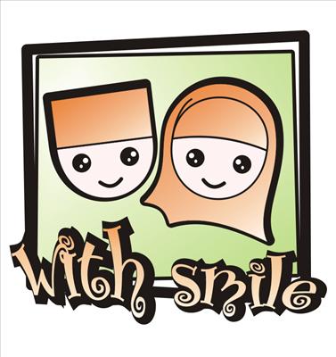 with smile