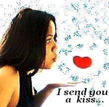 I send you a kiss 