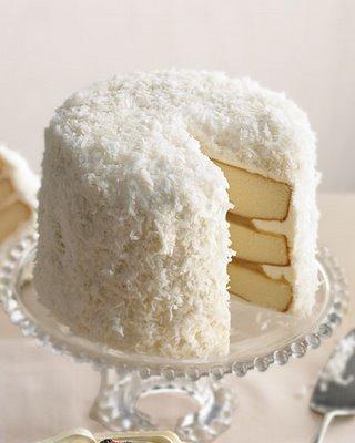 White Chocolate Coconut Cake