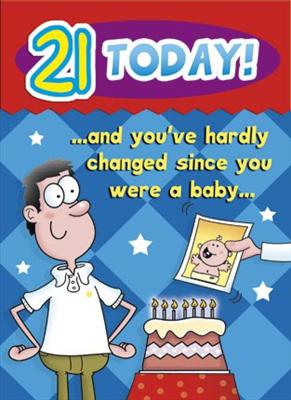 Happy 21st Card