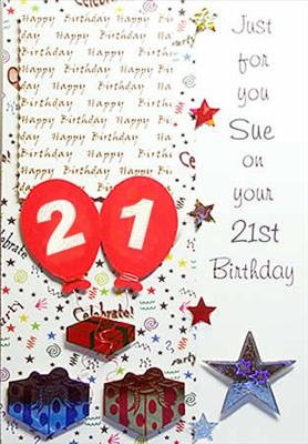 Happy 21st Card