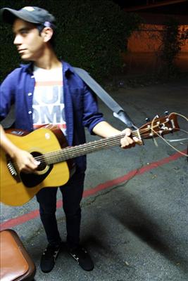 Blind musician