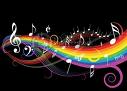 Rainbow w/ Music Notes