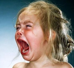 wailing toddler