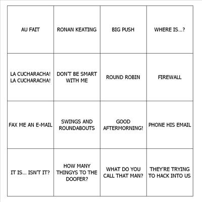 Wankword Bingo