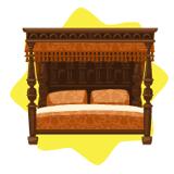 Noble's bed