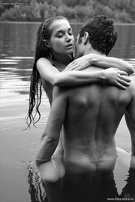 in the river