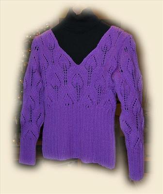 Fioletowy sweter