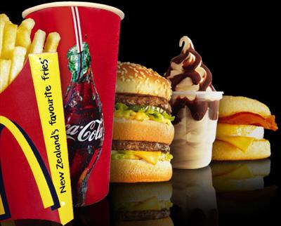 fast food menü