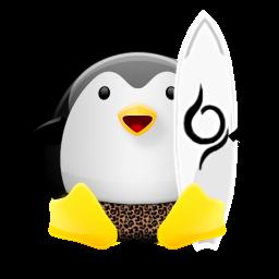 tux surfista