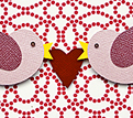 Kissing Songbirds Valentine