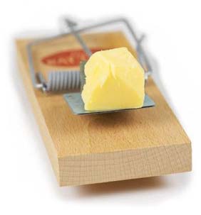 Push into a mousetrap