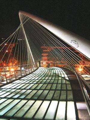 Push off a bridge