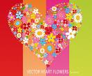 Heart of flowers
