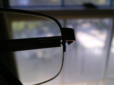 cracked glasses. 