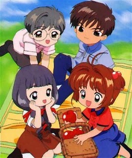 Chibi Sakura,Tomoyo,Touya and Yukito