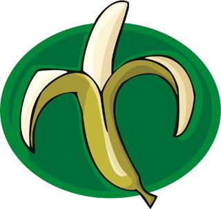 peeled banana