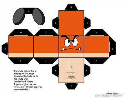 Goomba Papercraft