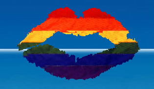 Multi-coloured Kiss