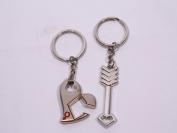arrow love keychain