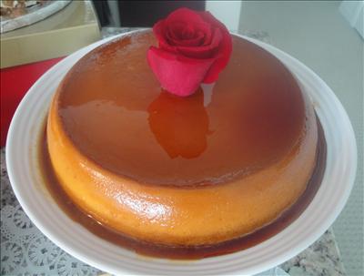 Rose Petal Flan