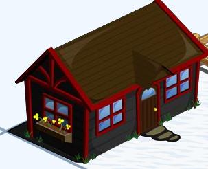 black cottage