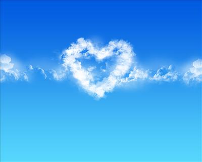 heart shaped cloud