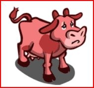 pink cow