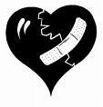 black fixed heart