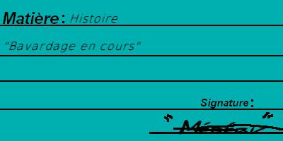 un mot dans ton carnet