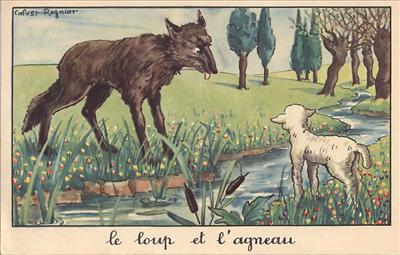 fables: loup agneau...