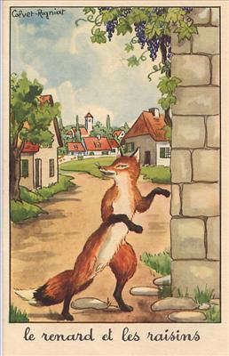 fables: renard raisins...