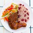Jerk Chicken, Rice & Peas