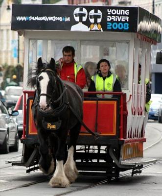 Send a horse tram!
