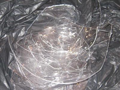 bag of broken glass