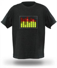 t shirt con analizzatore di spettro