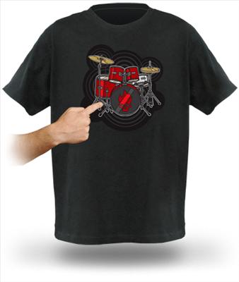 T-shirt con drum machine 