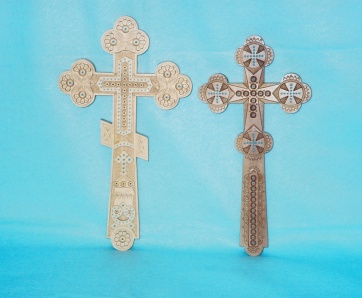 Beaded Wooden Cross