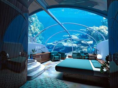 menginap di hoter underwater